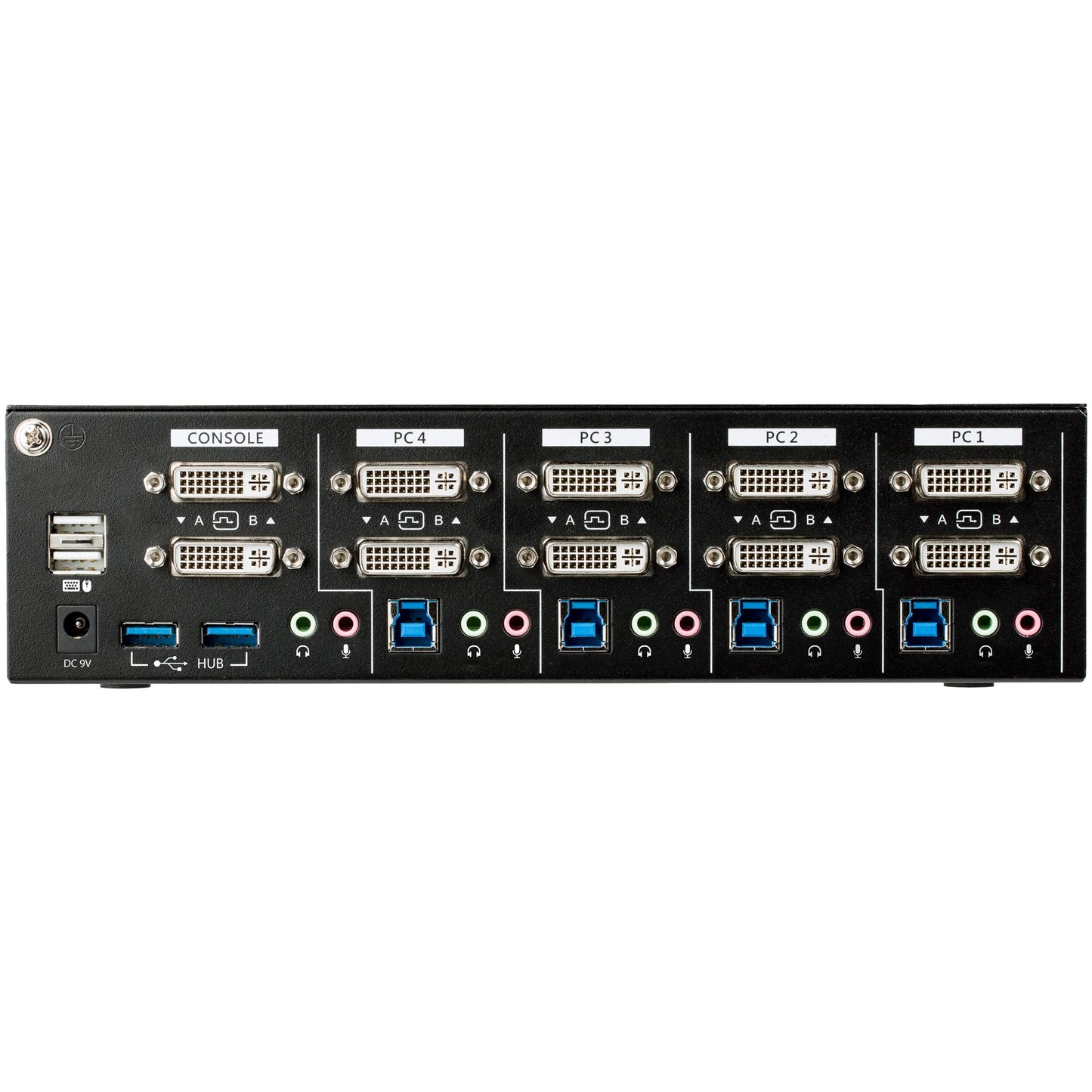 StarTech.com SV431DD2DU3A 4-Port DVI KVM Switch, Dual Monitor, TAA Compliant USB 3.0 KVM Switch