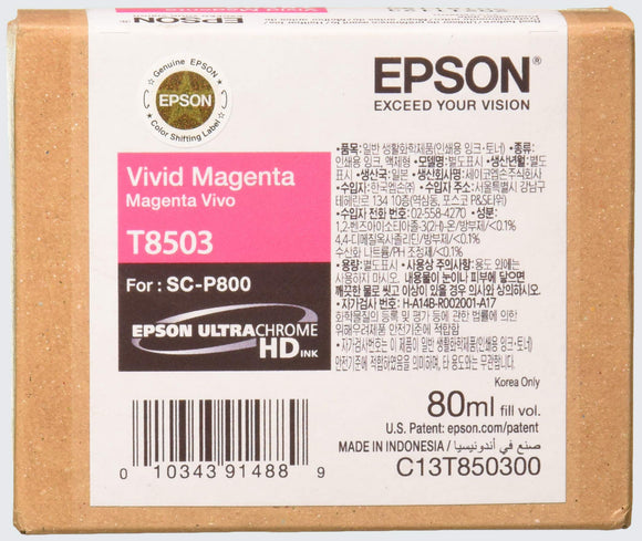 Epson T850300 T850 UltraChrome HD Vivid Magenta Ink