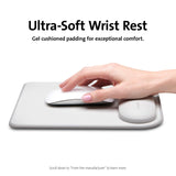 Mousepad with ErgoSoft Wrist Rest for Standard Mouse-Gray