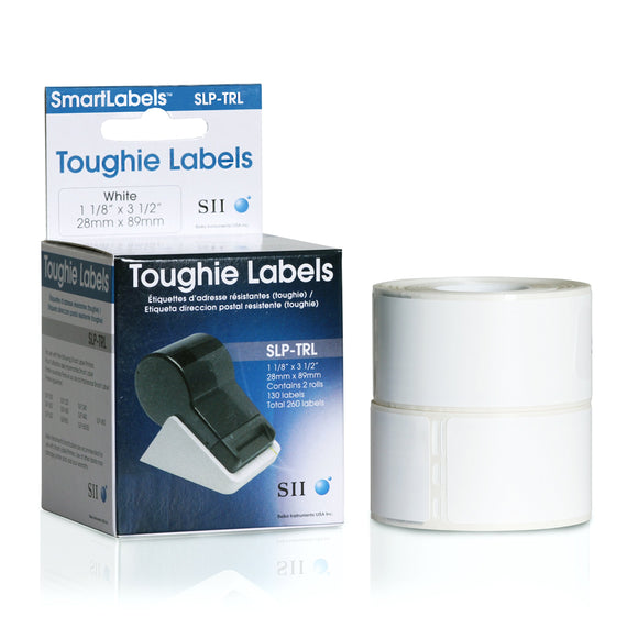 Toughie Add Labels 1 1/8in X 3-1/2in Pckd in Blk Plastic Bags
