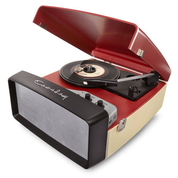 Crosley Radio Collegiate Turntable with Software Suite for Ripping and Editing Audio, Red