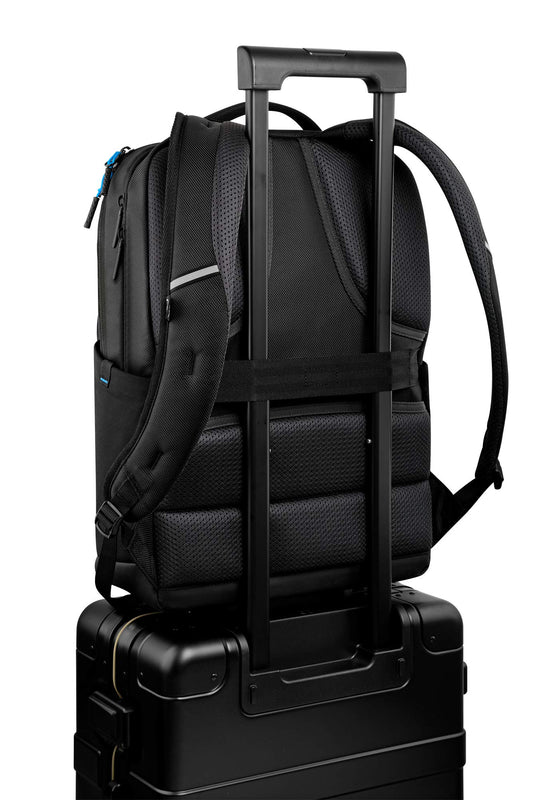 Choose Dell Pro Backpack 15 (PO1520P), Made with a More Earth-Friendly Solution-Dyeing Process Than Traditional Dyeing processes and Shock-Absorbing EVA Foam That Protects Your Laptop from Impact.