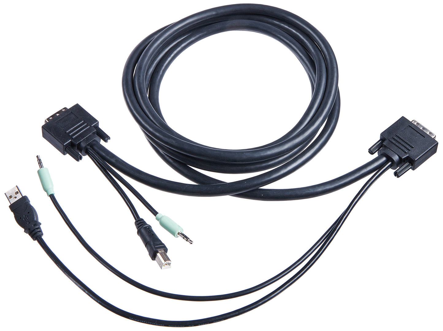 Dvi/Usb/Aud Kvm Cable, 10ft