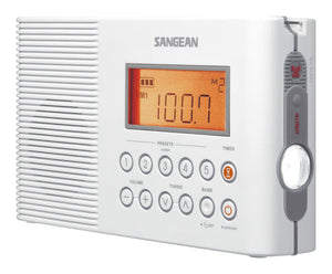 Sangean H201 AM/FM/Weather, Digital Tuned Waterproof/Shower Radio