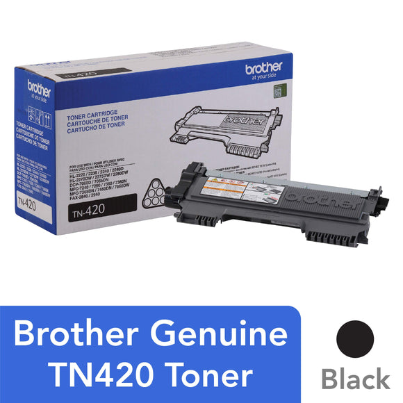 Brother TN420 Genuine Black Toner Cartridge