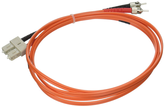 2m Duplex Fiber Mmf Sc/St M/M 50/125 Orange Patch Cable