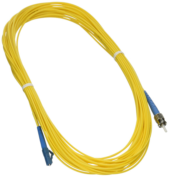 15m Fiber Lc/St Simplex 9/125 Single Mode Patch Cable Yellow