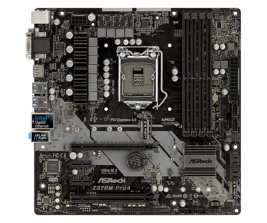 ASRock Motherboard Motherboards Z370M PRO4