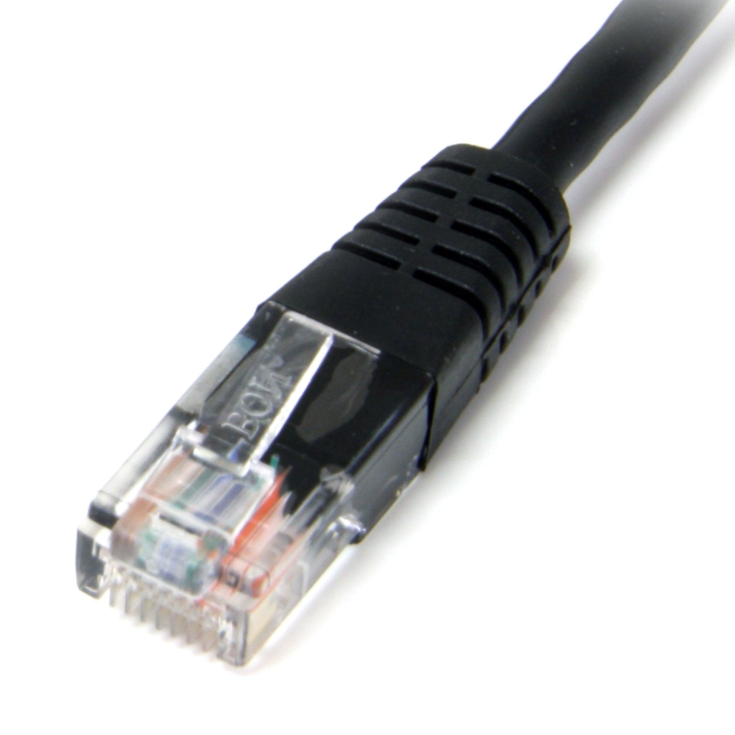 StarTech.com Cat5e Ethernet Cable - 1 ft - Black - Patch Cable - Molded Cat5e Cable - Short Network Cable - Ethernet Cord - Cat 5e Cable - 1ft (M45PATCH1BK)