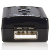 StarTech.com Virtual 7.1 USB Stereo Audio Adapter External Sound Card - Sound Card - Stereo - USB 2.0 - ICUSBAUDIO7