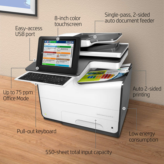 HP G1W41A#BGJ PageWide Enterprise Color Flow MFP 586Z 8"