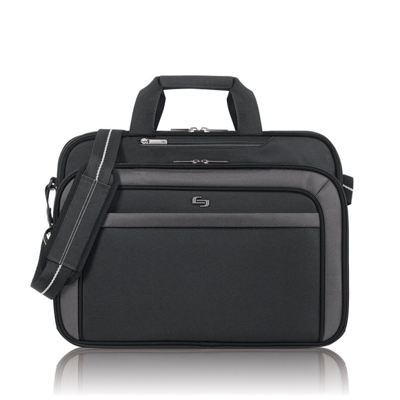 SOLOD CLA314 17.3-Inch Laptop Check Fast Briefcase, Black