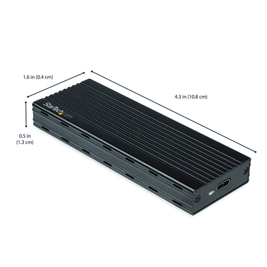 StarTech.com M.2 NVMe SSD Enclosure for PCIe SSDs - USB 3.1 Gen 2 Type-C - External NVMe Enclosure - Thunderbolt 3 Compatible (M2E1BMU31C)