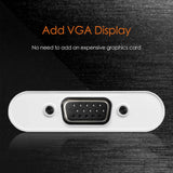 j5create USB to VGA Display Adapter JUA210 Windows 10/8/7, Mac OS,Desktop PC, Laptop