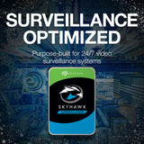 Seagate SkyHawk 1TB Surveillance Hard Drive - SATA 6Gb/s 64MB Cache 3.5-Inch Internal Drive (ST1000VX005)