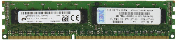 4gb Pc3l-10600 Rdimm Ecc Ddr3 Cl9 1333mhz 1.35v for Syst X3755 M3