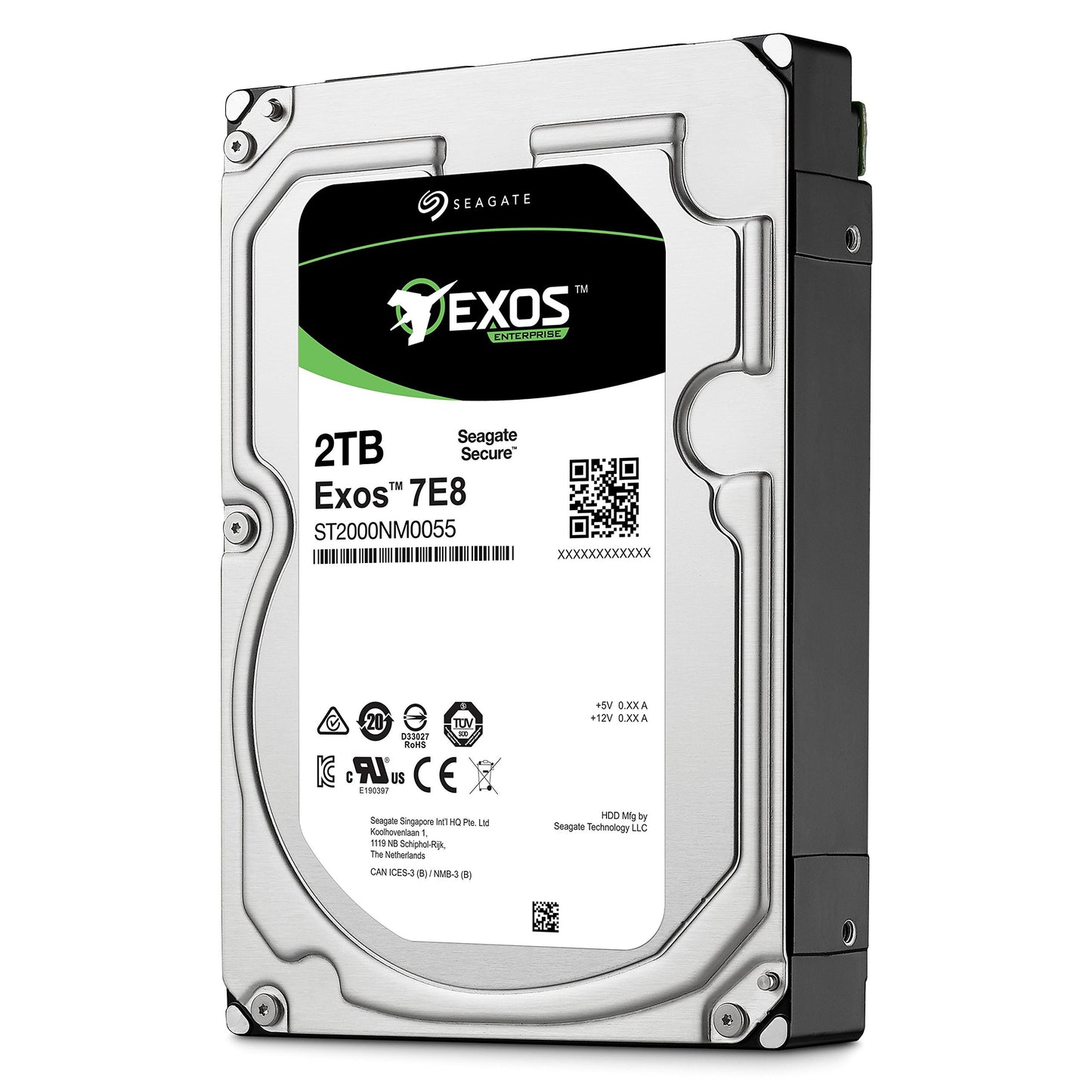 Seagate Enterprise 2TB HDD ST2000NM0055 2TB SATA III 6Gb/s 7200RPM 128MB 3.5"