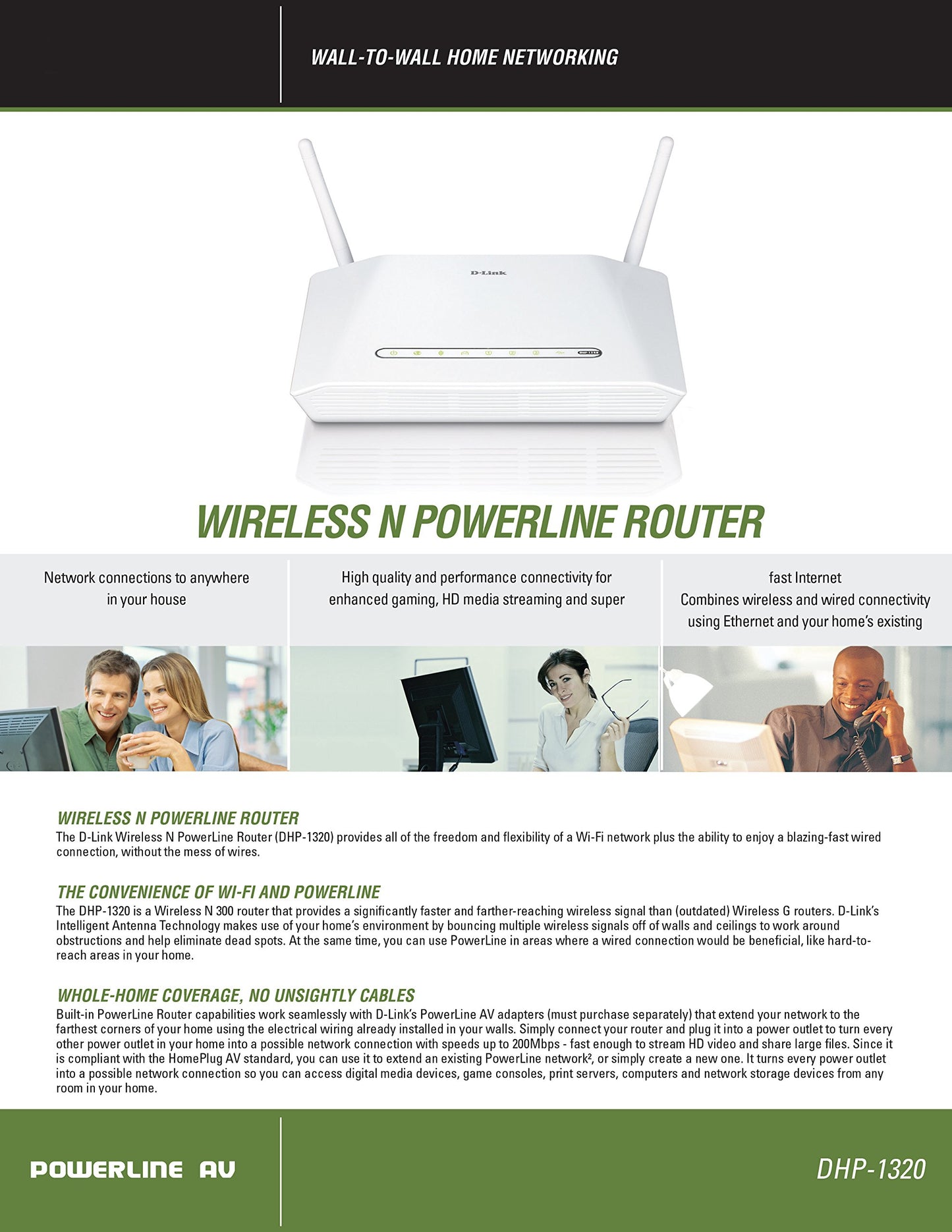 D-Link DHP-1320 Wireless-N PowerLine Router