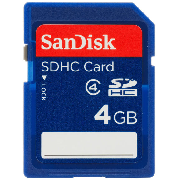 SanDisk 4GB Class 4 SDHC Flash Memory Card- SDSDB-004G-B35 (Label May Change)