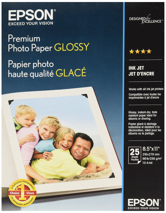 Glossy Premium Photo Paper - 8.5x11 Inch