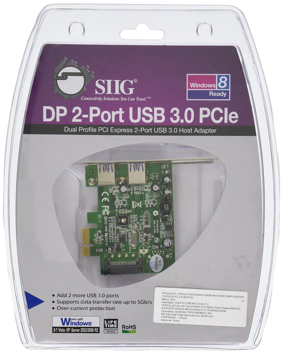 Dp 2port USB 3.0 Pcie Dual Profile Adapter
