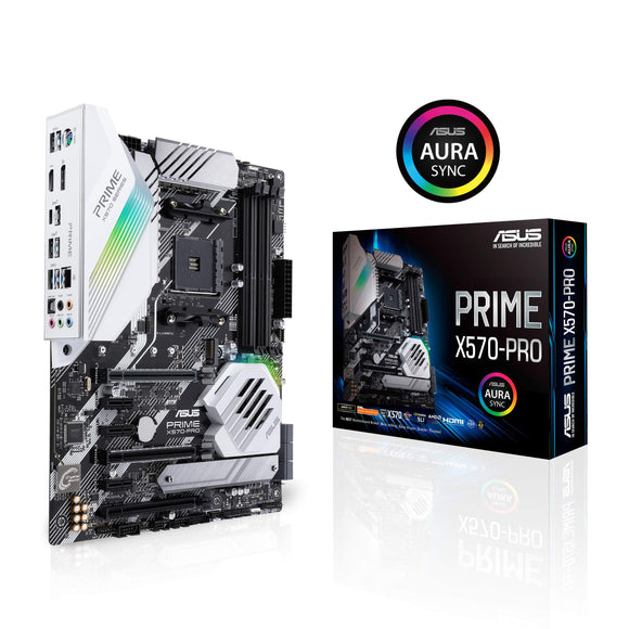 Asus Prime X570-Pro Ryzen 3 AM4 with PCIe Gen4, Dual M.2 HDMI, SATA 6GB/s USB 3.2 Gen 2 ATX Motherboard