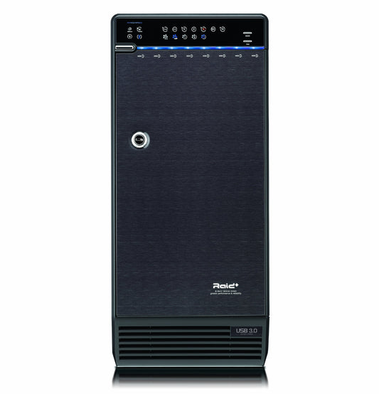 Mediasonic ProRaid H8R2-SU3S2 8 Bay 3.5" SATA Hard Drive External Hard Drive Enclosure - USB 3.0 & eSATA