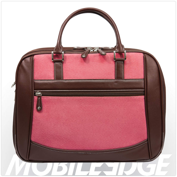 MOBILE EDGE MBLMESFEBX, 16-Inch Pc/17-Inch MacBook Scan Fast Element Briefcase (Pink Suede)