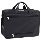 McKlein 56485 USA Elston 15" Nylon Double Compartment Laptop Briefcase Black