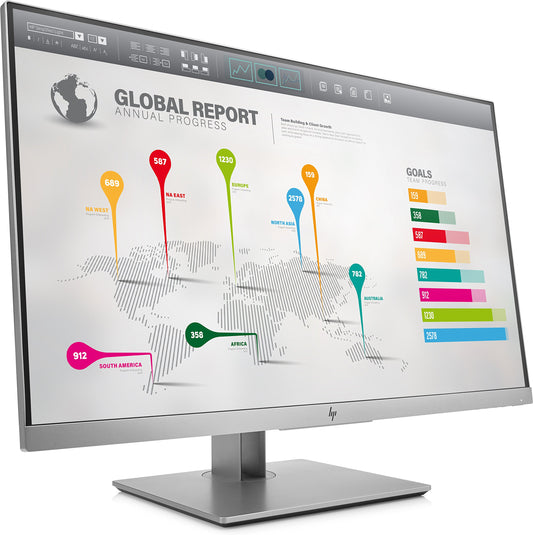 HP EliteDisplay E273q 27-Inch Screen LED-Lit Monitor Black/Silver (1FH52A8#ABA)