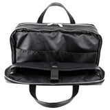 McKlein 18565 USA Harpswell 17" Nylon Dual Compartment Laptop Briefcase Black