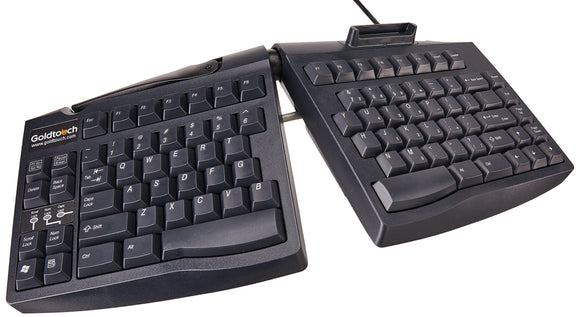 Goldtouch Ergonomic Smart Card Keyboard USB Black by Ergoguys