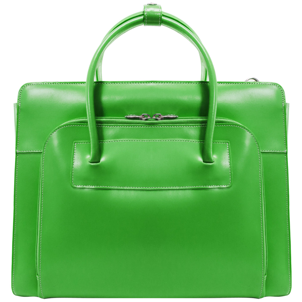 McKleinUSA 94331 LAKE FOREST Leather Women's Case with Removable Sleeve, Green