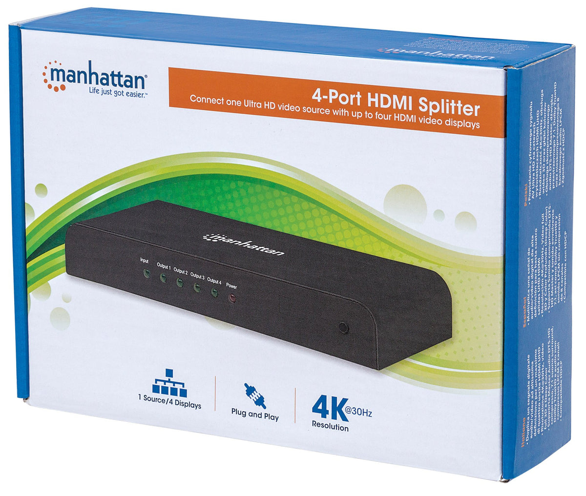 ICI207515 - MANHATTAN 207515 4-Port HDMI(R) Splitter