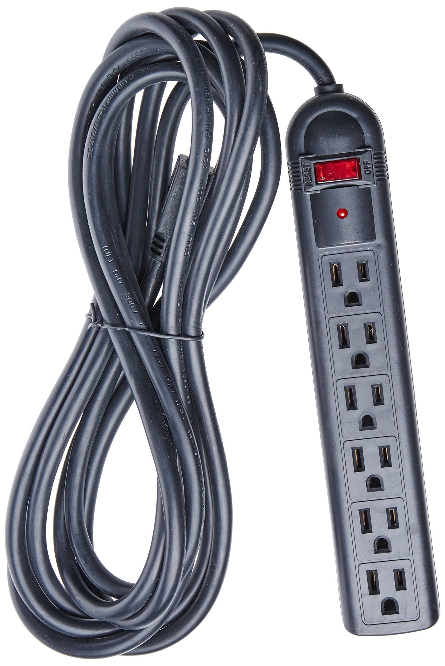 Power Strip, 6 Outlet 125vac 15a
