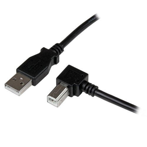 StarTech.com 2m USB 2.0 A to Right Angle B Printer Cable Cord (USBAB2MR)