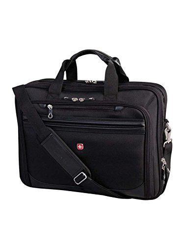 Swiss Gear Laptop Bag with Portable-Charger Pocket, International Carry on, 13 to 17-Inch, Black
