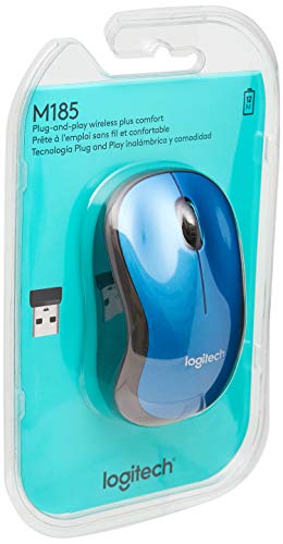 Logitech M185 Plug-and-play wireless plus comfort (BLUE).