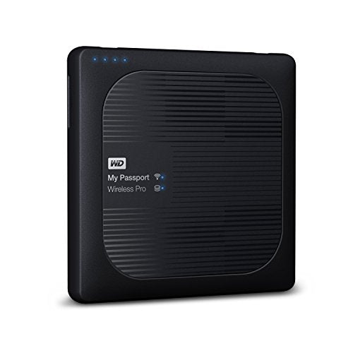 WD 3TB My Passport Wireless Pro Portable External Hard Drive - WIFI USB 3.0 - WDBSMT0030BBK-NESN