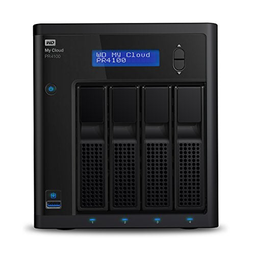 WD 16TB My Cloud?Pro Series PR4100 Network Attached Storage - NAS - WDBNFA0160KBK-NESN