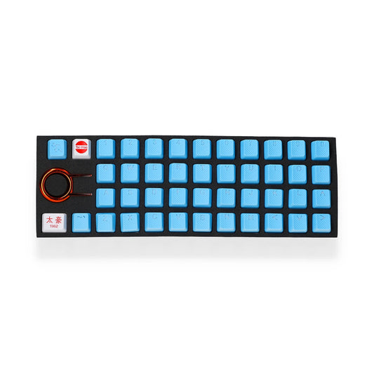 Rubber Keycap set - Blue - 42 pcs