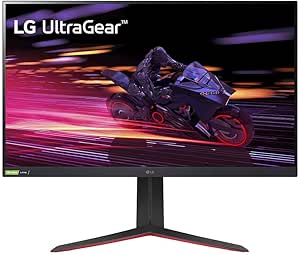 LG 32GP750-B 32 Inch QHD (2560 x 1440) IPS UltraGear Gaming Monitor with 1ms (GtG) and 165Hz Refresh Rate, NVIDIA G-SYNC Compatible with AMD FreeSync Premium, Tilt/Height/Pivot Adjustable - Black