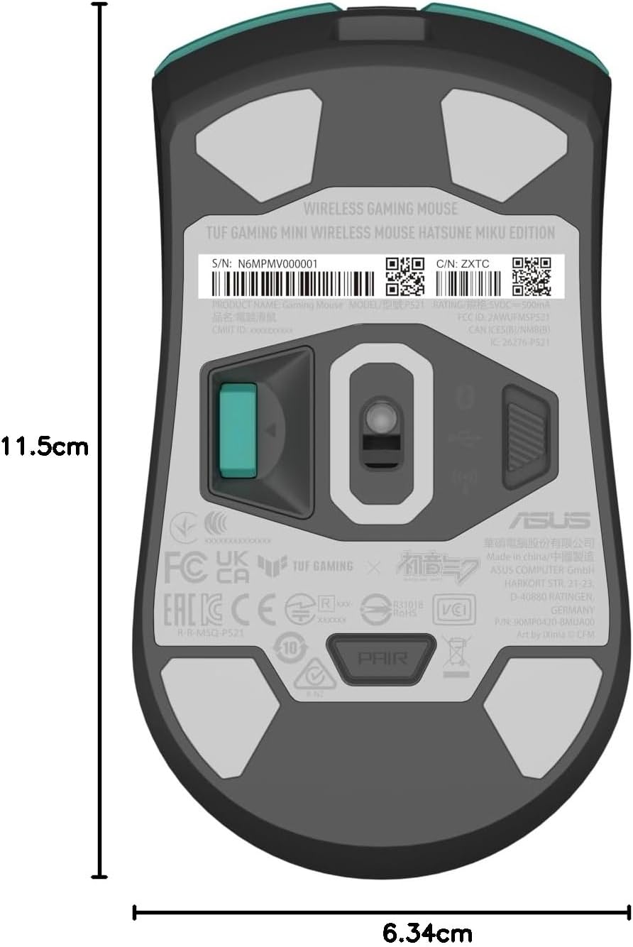 ASUS TUF Hatsune Miku Edition Mini Wireless Gaming Mouse