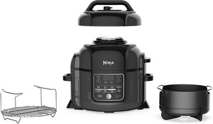 Ninja Op301c, Foodi 9-in-1 Pressure, Slow Cooker, Air Fryer And More, With 6.5 Quart (6.2l) Capacity And 45 Recipe Book, Black/gray, 1460w