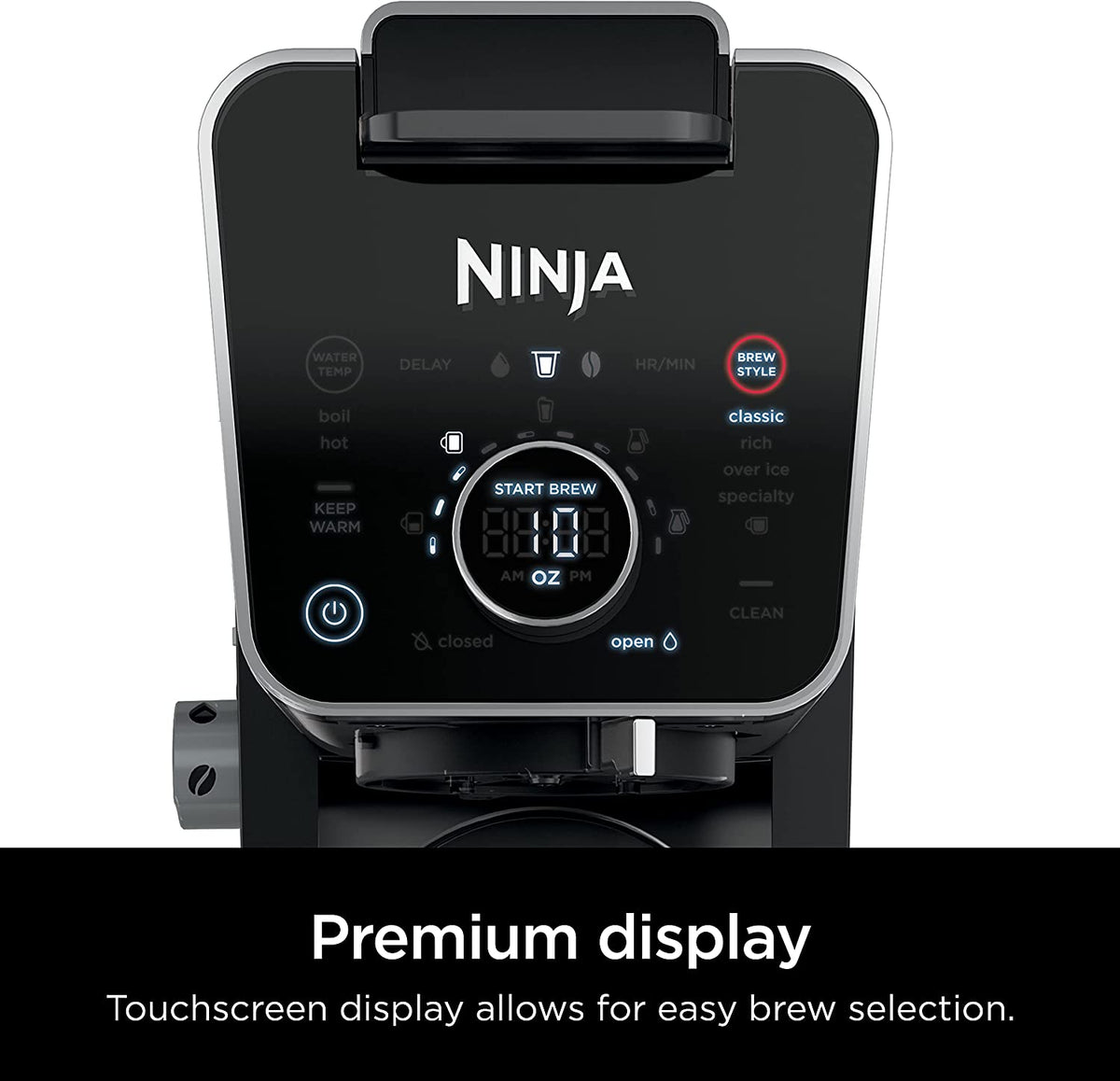 Ninja Cfp301c Dualbrew Pro Specialty Coffee System, Single-serve, Pod, And 12-cup Drip Coffee Maker