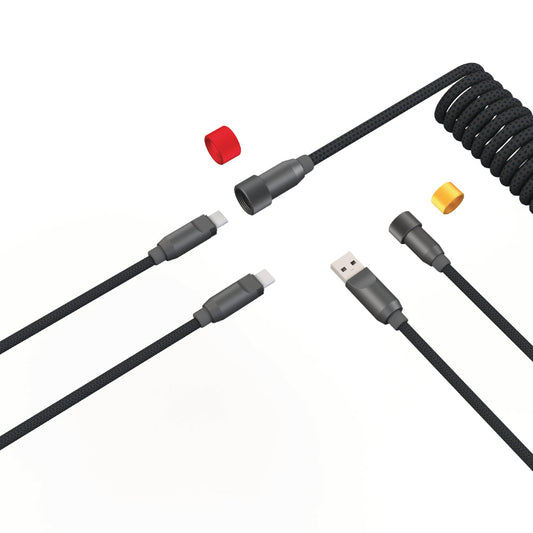 Pro Modular USB-C Keyboard Cable - Smoke