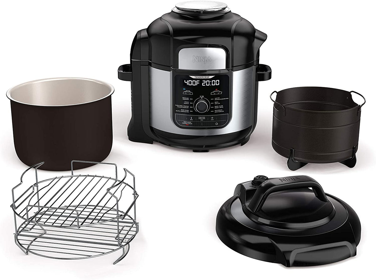 Ninja Fd401c Foodi 8-qt. (7.6l) 12-in-1 Deluxe Xl Pressure Cooker & Air Fryer - Stainless Steel (canadian Version)