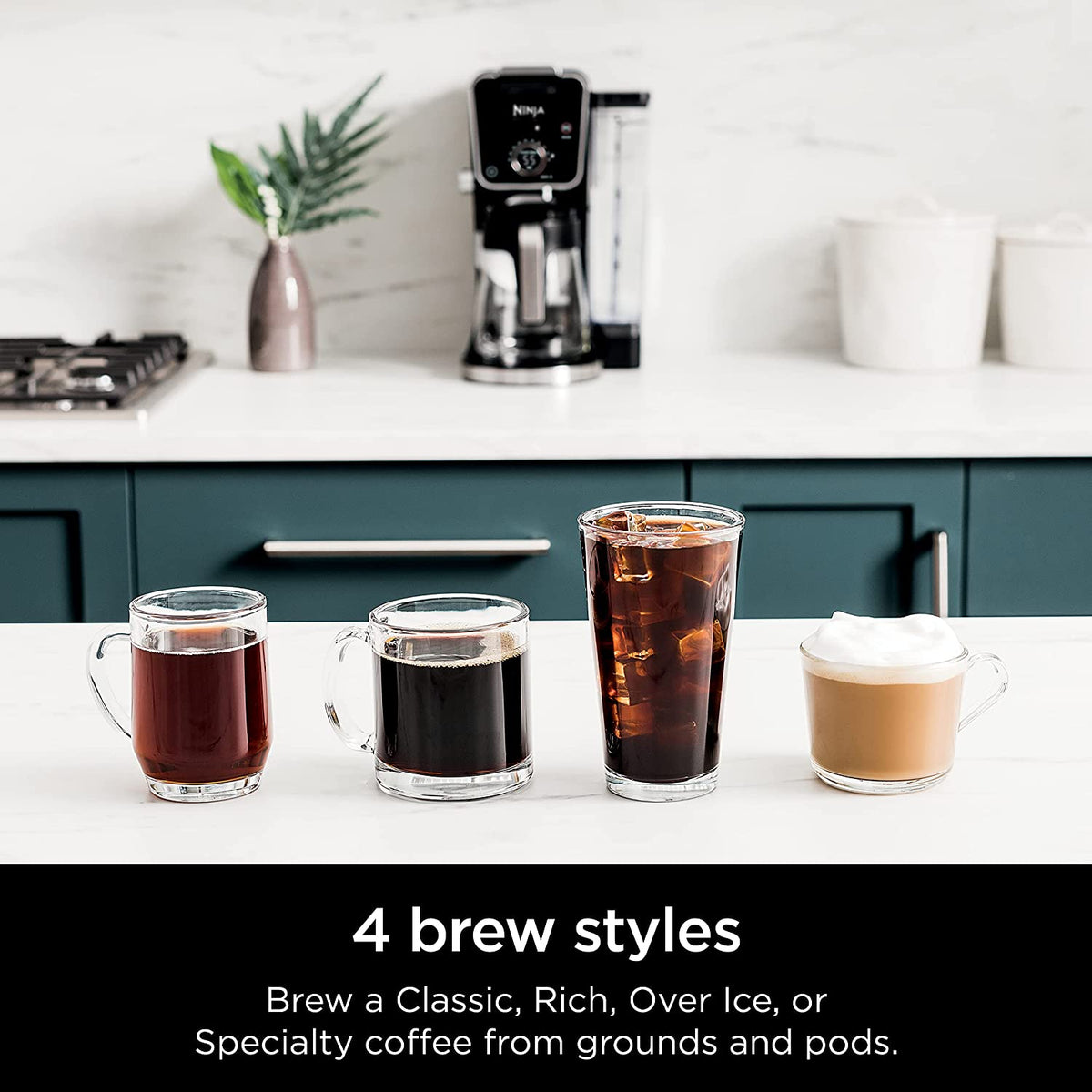 Ninja Cfp301c Dualbrew Pro Specialty Coffee System, Single-serve, Pod, And 12-cup Drip Coffee Maker