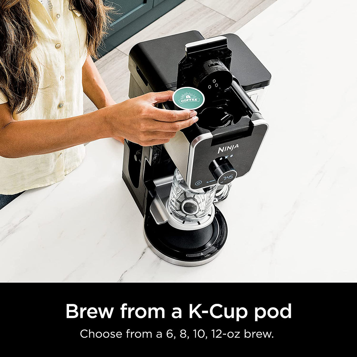 Ninja Cfp301c Dualbrew Pro Specialty Coffee System, Single-serve, Pod, And 12-cup Drip Coffee Maker