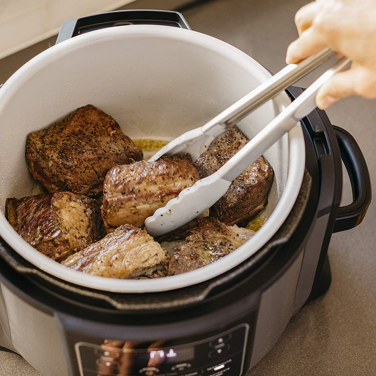 Ninja Op301c, Foodi 9-in-1 Pressure, Slow Cooker, Air Fryer And More, With 6.5 Quart (6.2l) Capacity And 45 Recipe Book, Black/gray, 1460w